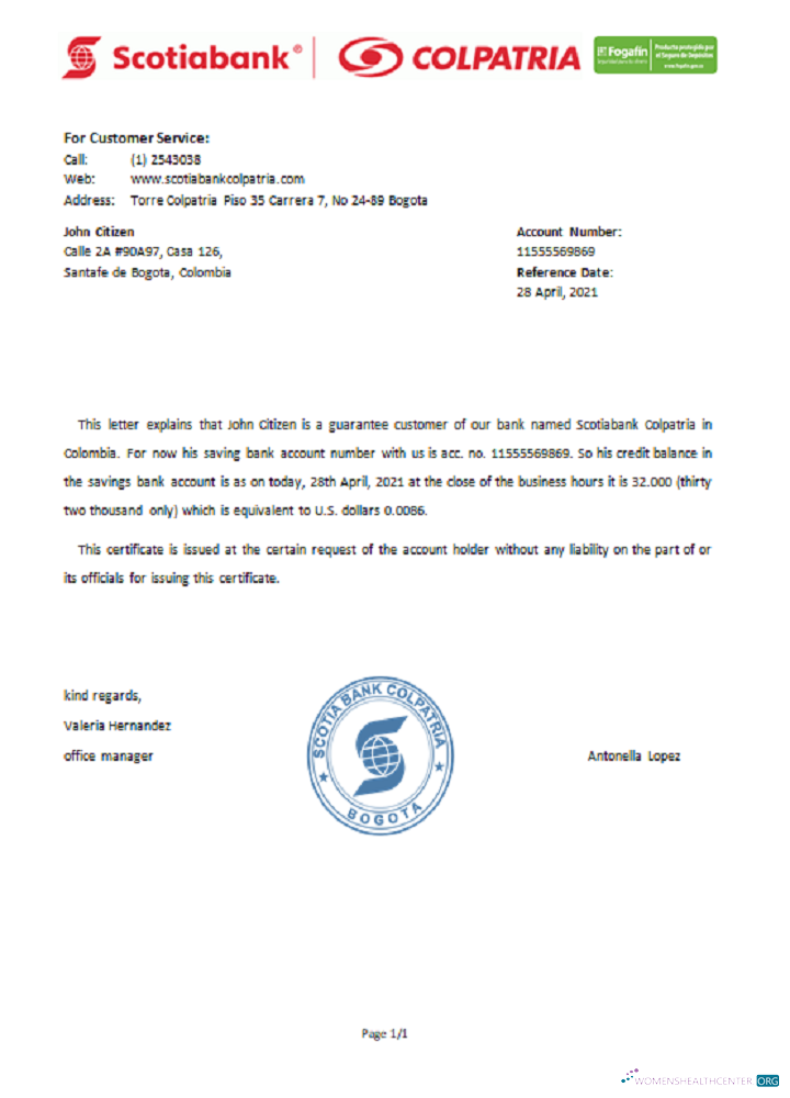 Download Colombia Scotiabank Colpatria reference Photoshop template